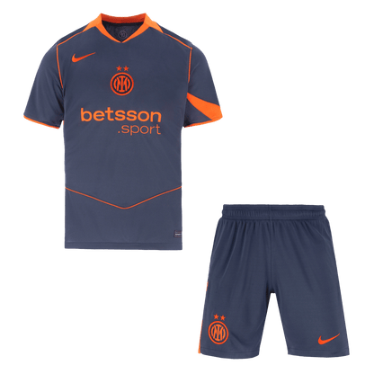Inter Milan Tröja Tredjeställ 2025/26 Mörkblå