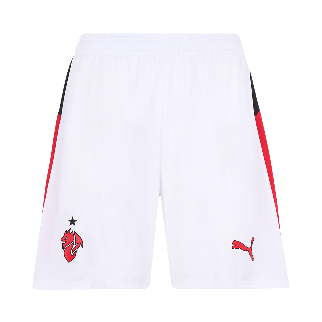 AC Milan Shorts 2025/26 Borta Vit