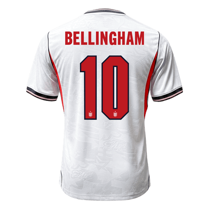 England Tröja BELLINGHAM #10 2026 Hemma Autentisk Vit-9