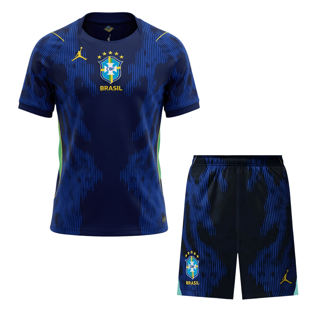 Brasilien Tröja Bortaställ 2026 Blå