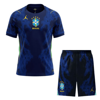 Brasilien Tröja Bortaställ 2026 Blå