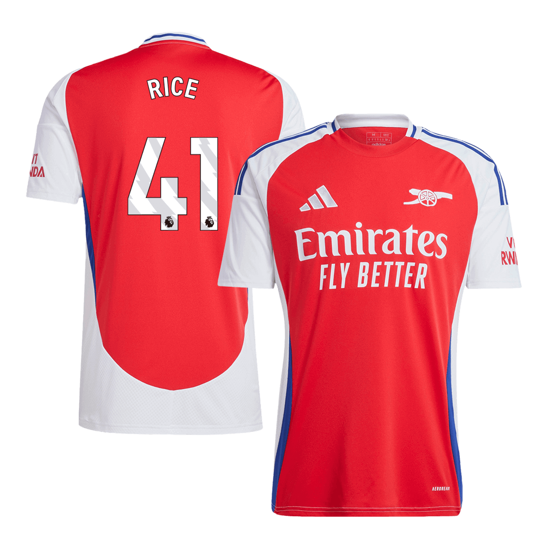 Arsenal Tröja RICE #41 2024/25 Hemma Röd