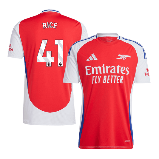 Arsenal Tröja RICE #41 2024/25 Hemma Röd