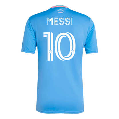 Inter Miami CF Tröja MESSI #10 2025 Tredje Blå-11