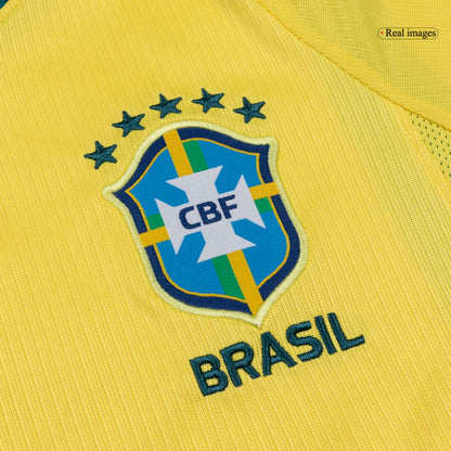 Brasilien Tröja 2026 Hemma Gul Dam-6
