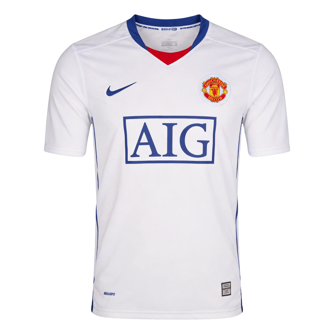Manchester United Bortatröja 2008/09 Retro Tröja
 Vit