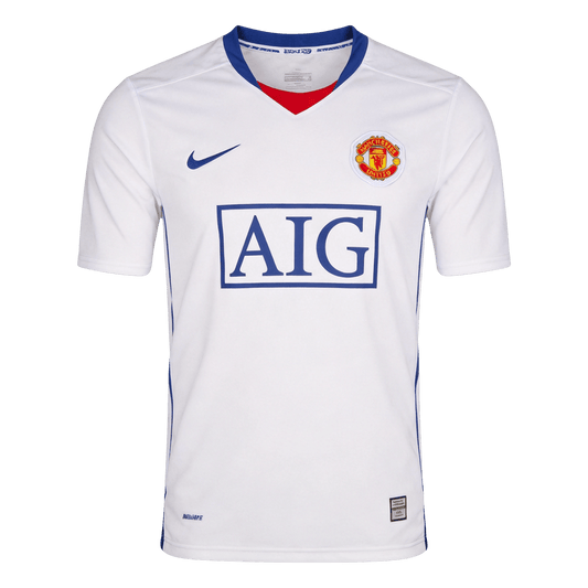 Manchester United Bortatröja 2008/09 Retro Tröja
 Vit