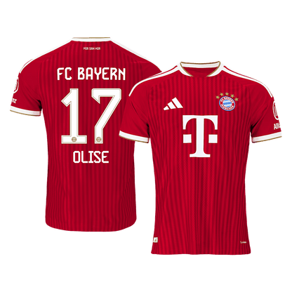 Bayern Munich Tröja OLISE #17 2026/27 Hemma Autentisk Röd