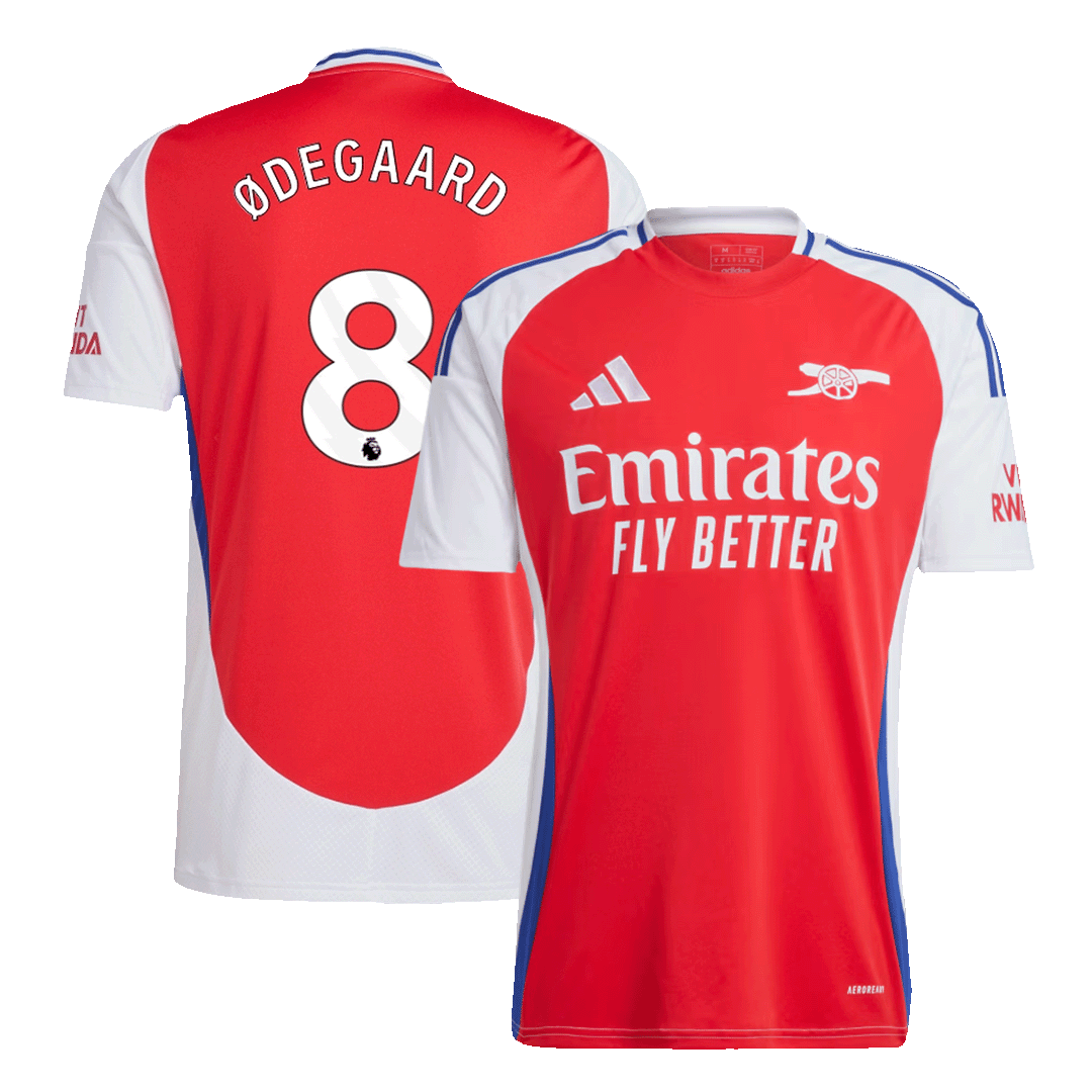 Arsenal Tröja ØDEGAARD #8 2024/25 Hemma Röd