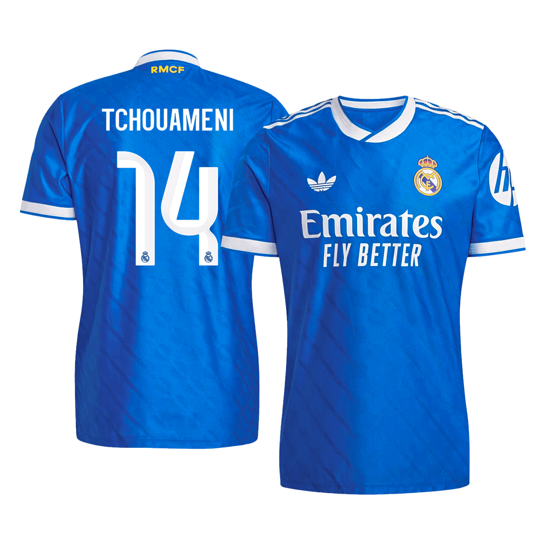 Real Madrid Tröja TCHOUAMENI #14 2025/26 Tredje Blå