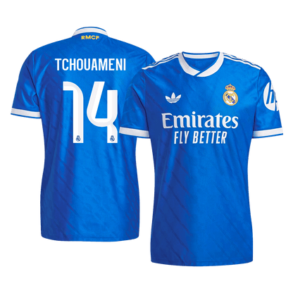 Real Madrid Tröja TCHOUAMENI #14 2025/26 Tredje Blå
