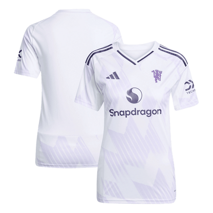 Manchester United Tröja 2025/26 Borta Vit Dam-9