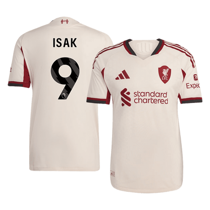 Liverpool Tröja ISAK ##9 2025/26 Borta Vit