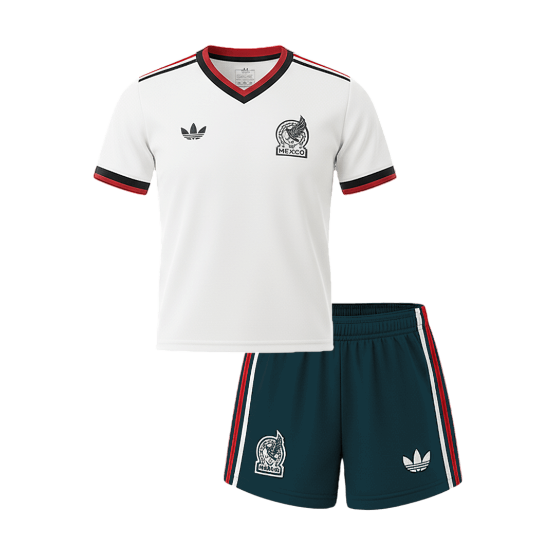 Mexiko Tröja 2026 Borta Vit Barn