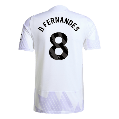 Manchester United Tröja B.FERNANDES #8 2025/26 Borta Vit-11