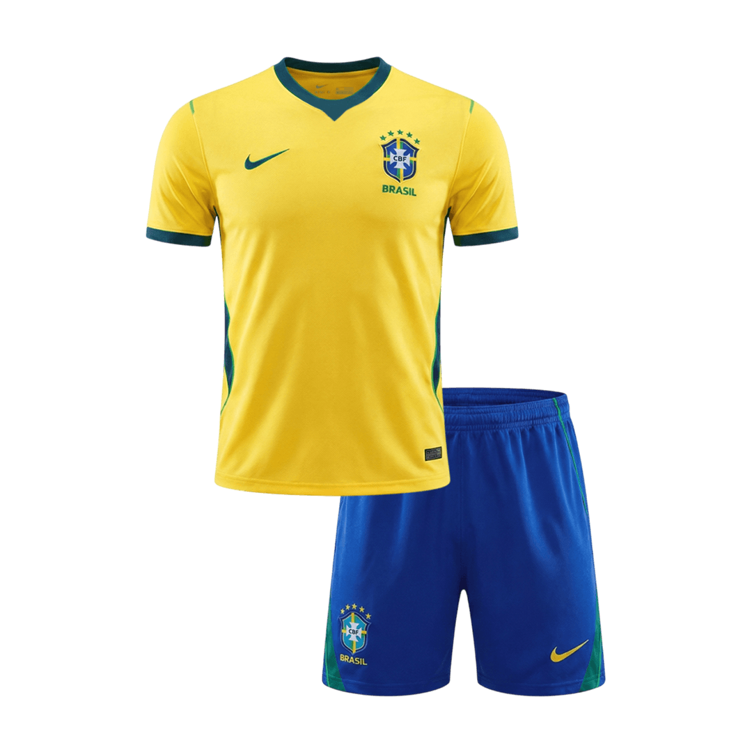 Brasilien Tröja 2026 Hemma Gul Barn