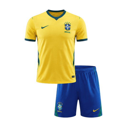Brasilien Tröja 2026 Hemma Gul Barn