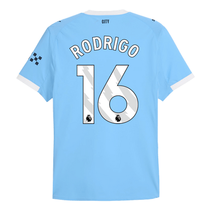 Manchester City Tröja RODRIGO #16 2025/26 Hemma Blå-13