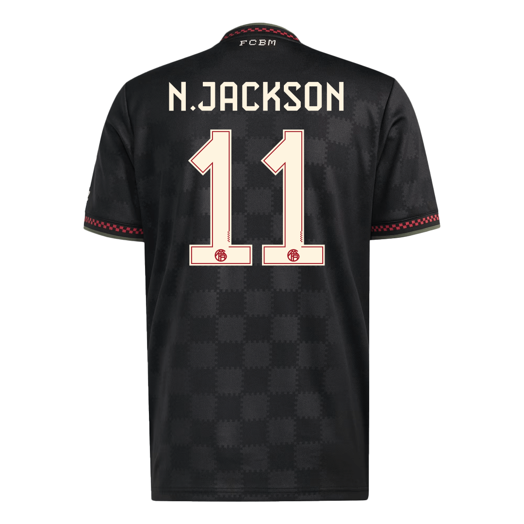 Bayern Munich Tröja N.JACKSON #11 2025/26 Tredje Svart-10