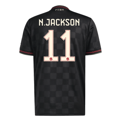 Bayern Munich Tröja N.JACKSON #11 2025/26 Tredje Svart-10