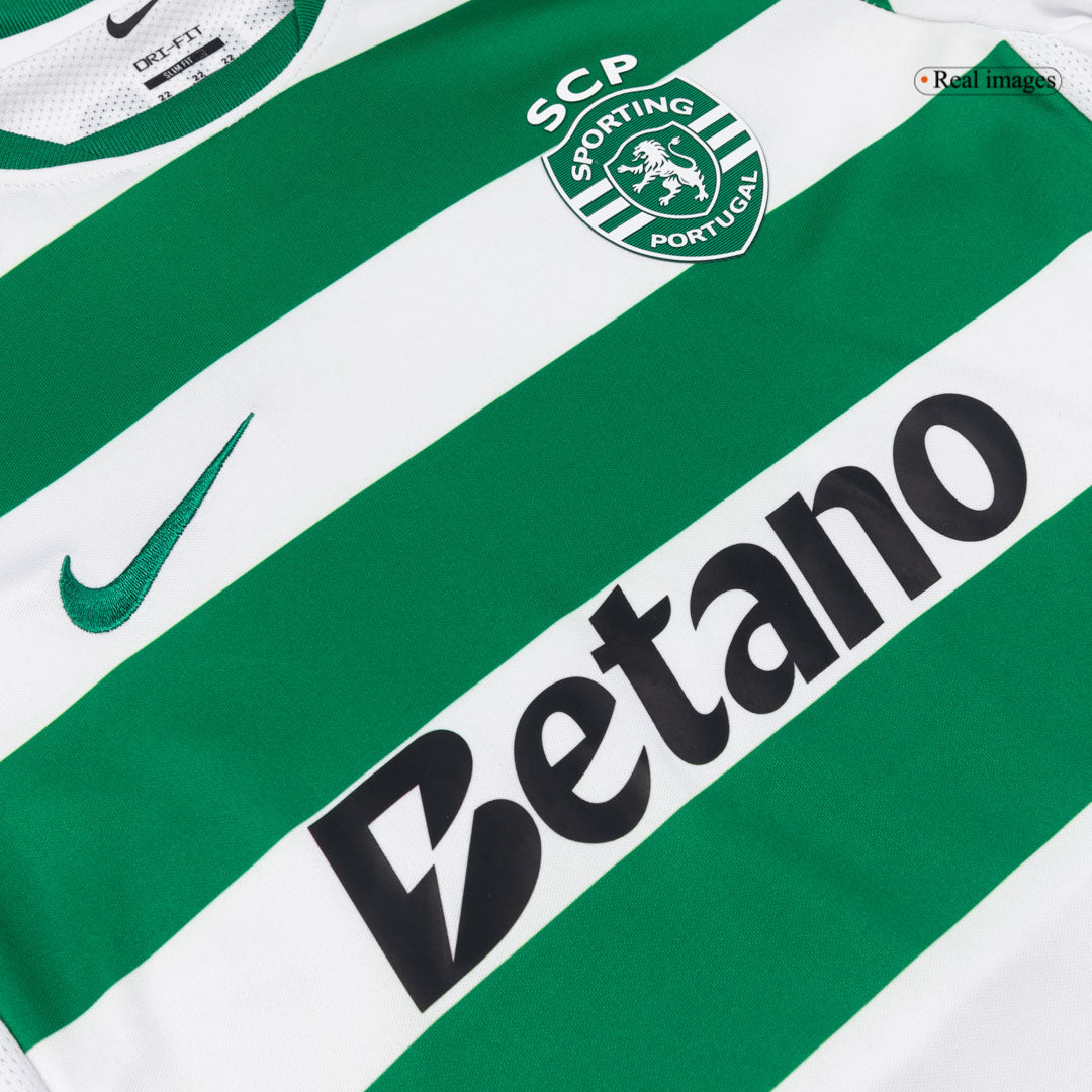 Sporting CP Tröja 2025/26 Hemma Green&White Barn-8