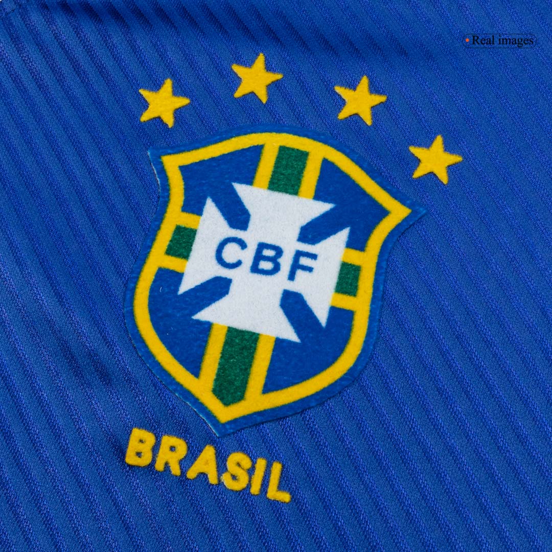 Brasilien Bortatröja 94/96 Retro Tröja
 Blå-5