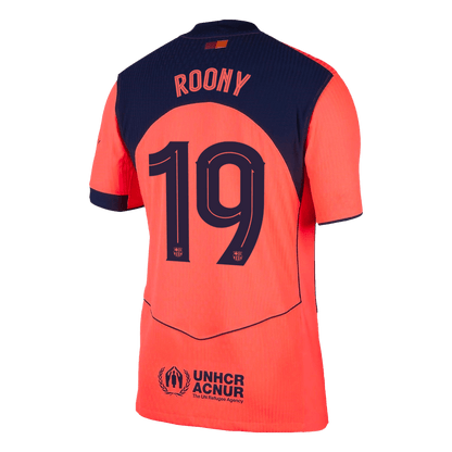 Barcelona Tröja ROONY #19 2025/26 Tredje Orange - UCL-12