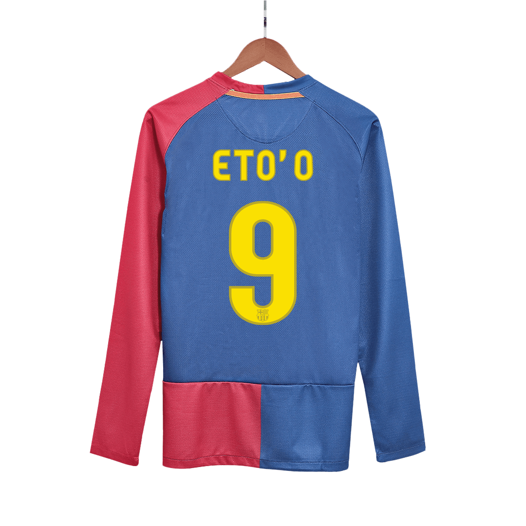 ETO'O #9 Barcelona Hemmatröja 2008/09 Retro Tröja
 Röd & Blå - UCL Final