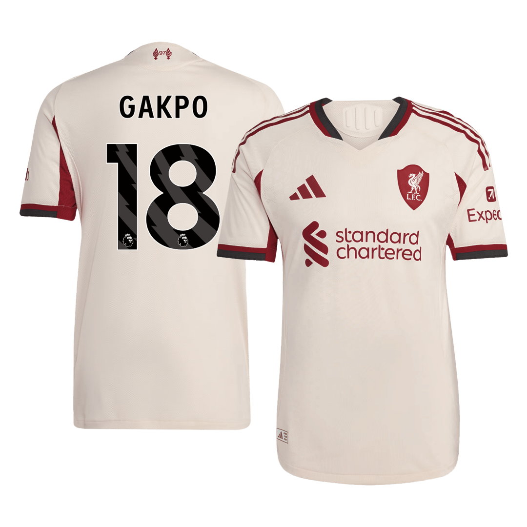 Liverpool Tröja GAKPO #18 2025/26 Borta Vit