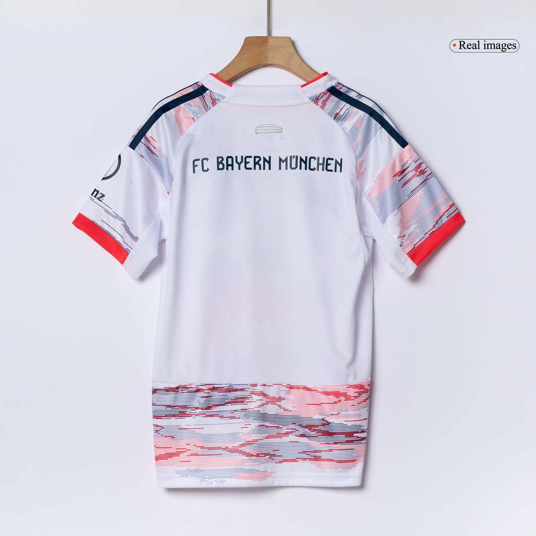 Bayern Munich Tröja 2025/26 Borta Vit Barn-14
