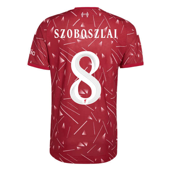 Liverpool Tröja SZOBOSZLAI #8 2026/27 Hemma Autentisk Röd - UCL-3
