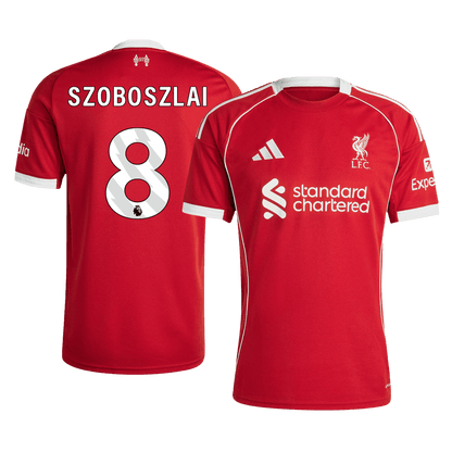 Liverpool Tröja SZOBOSZLAI #8 2025/26 Hemma Röd