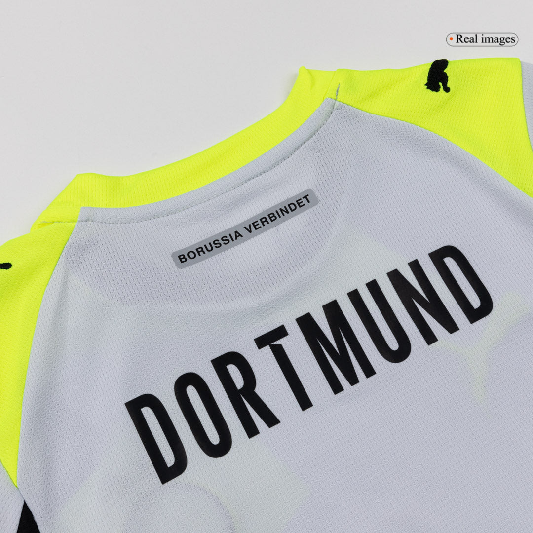 Borussia Dortmund Tröja 2025/26 Borta Grå Barn