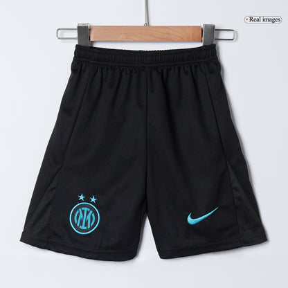 Inter Milan Tröja 2025/26 Hemmaställ Blå och svart Barn-13