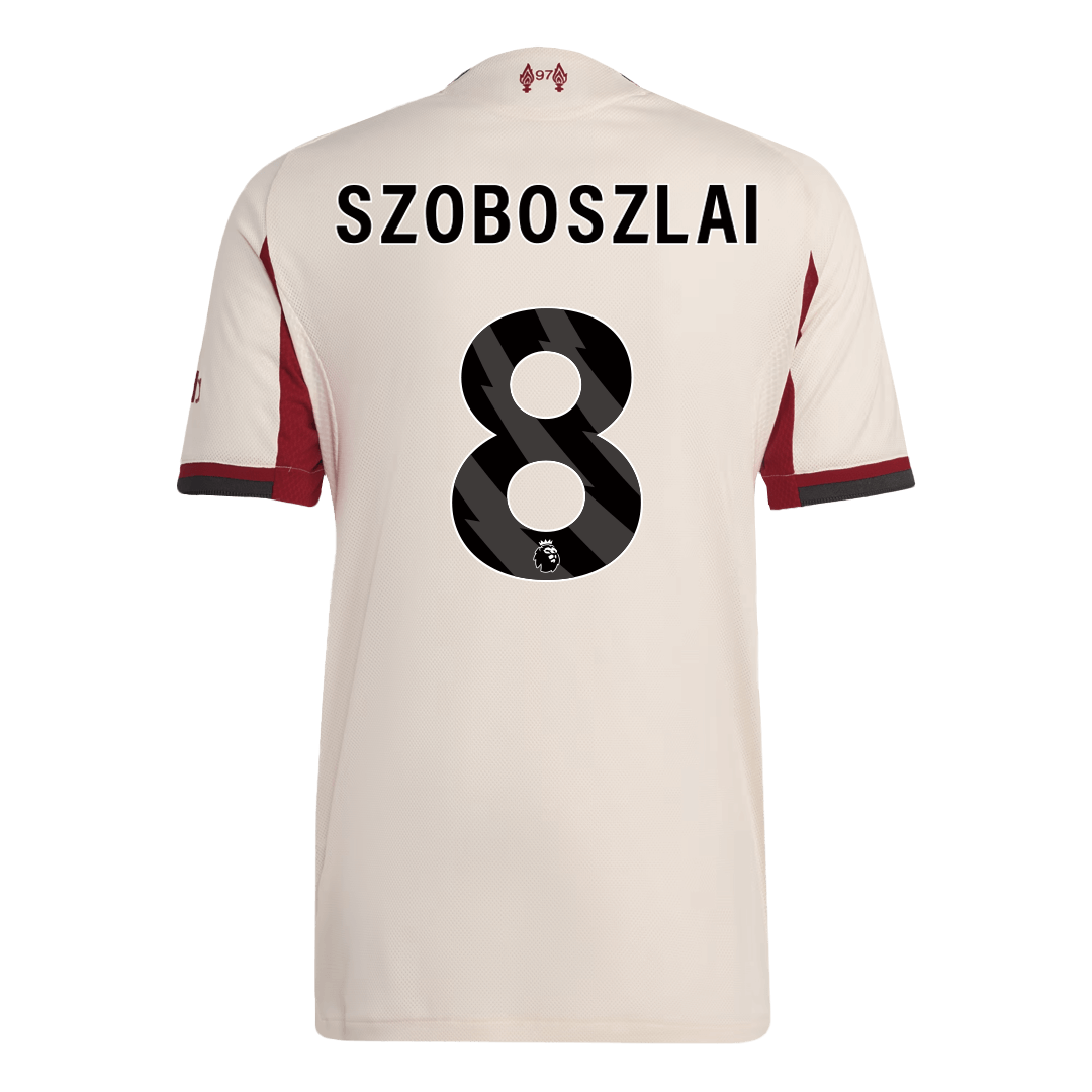 Liverpool Tröja SZOBOSZLAI #8 2025/26 Borta Vit