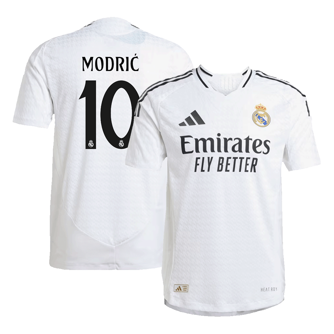 Real Madrid Tröja MODRIĆ #10 2024/25 Hemma Vit