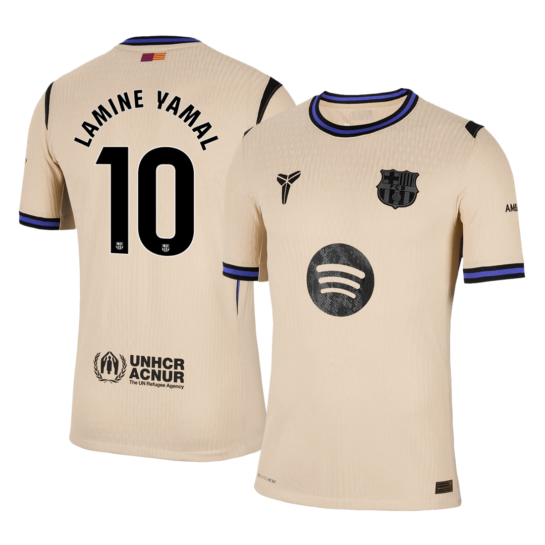 Barcelona Tröja LAMINE YAMAL #10 2025/26 Borta Gul