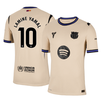 Barcelona Tröja LAMINE YAMAL #10 2025/26 Borta Gul