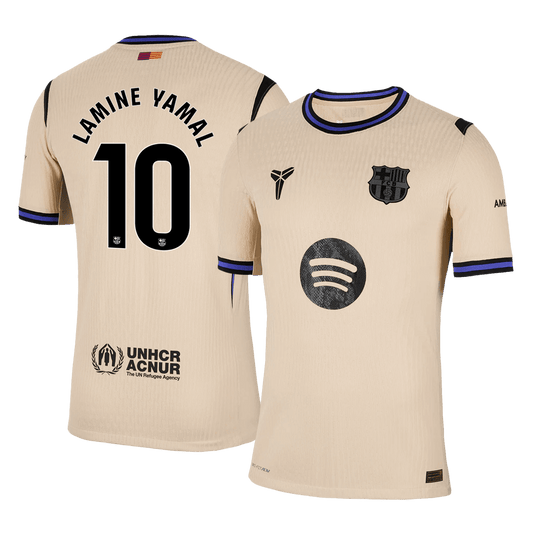 Barcelona Tröja LAMINE YAMAL #10 2025/26 Borta Gul