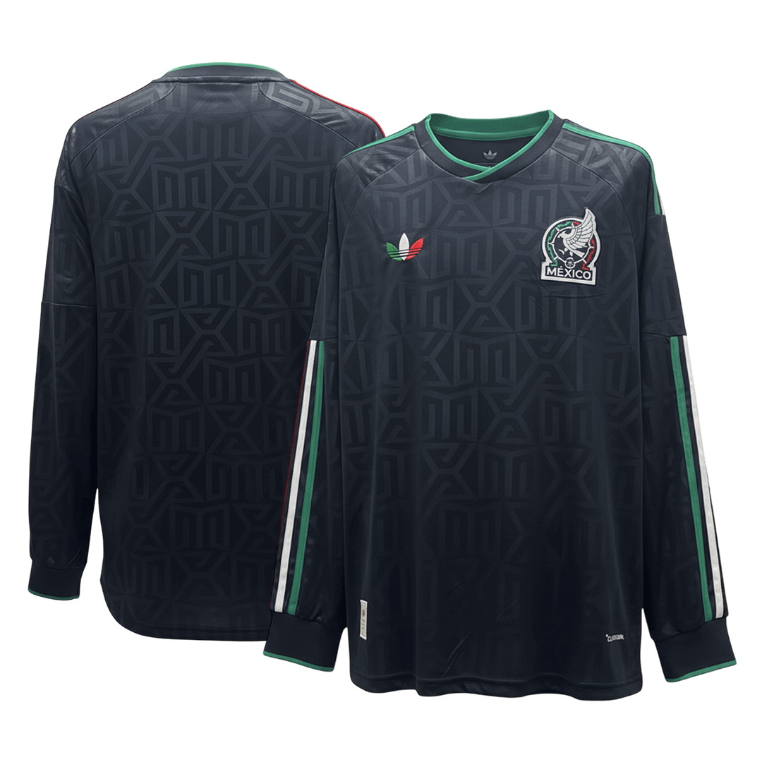 Mexiko Tröja 2026 Långärmad Svart-9