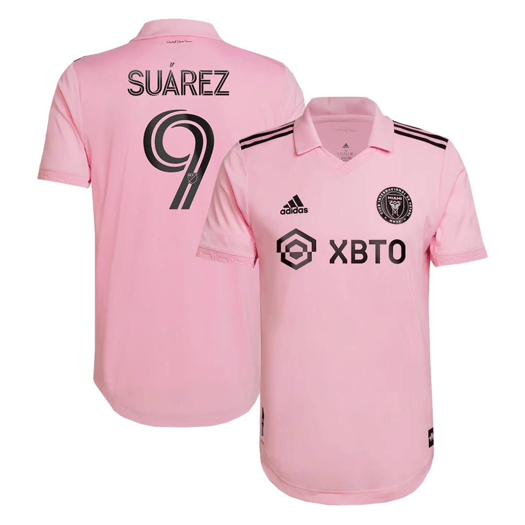 Inter Miami CF Tröja SUÁREZ #9 2022 Hemma Rosa