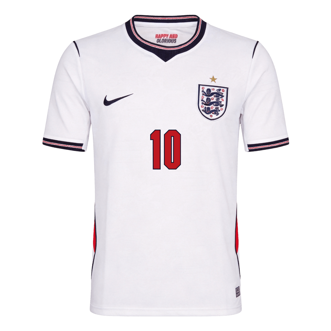 England Tröja BELLINGHAM #10 2026 Hemma Vit