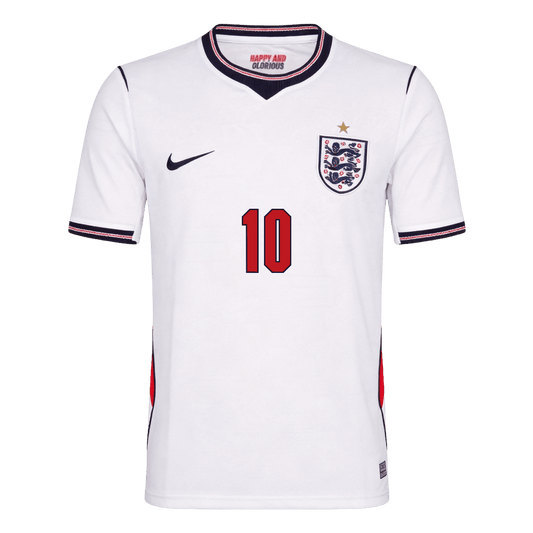England Tröja BELLINGHAM #10 2026 Hemma Vit-1