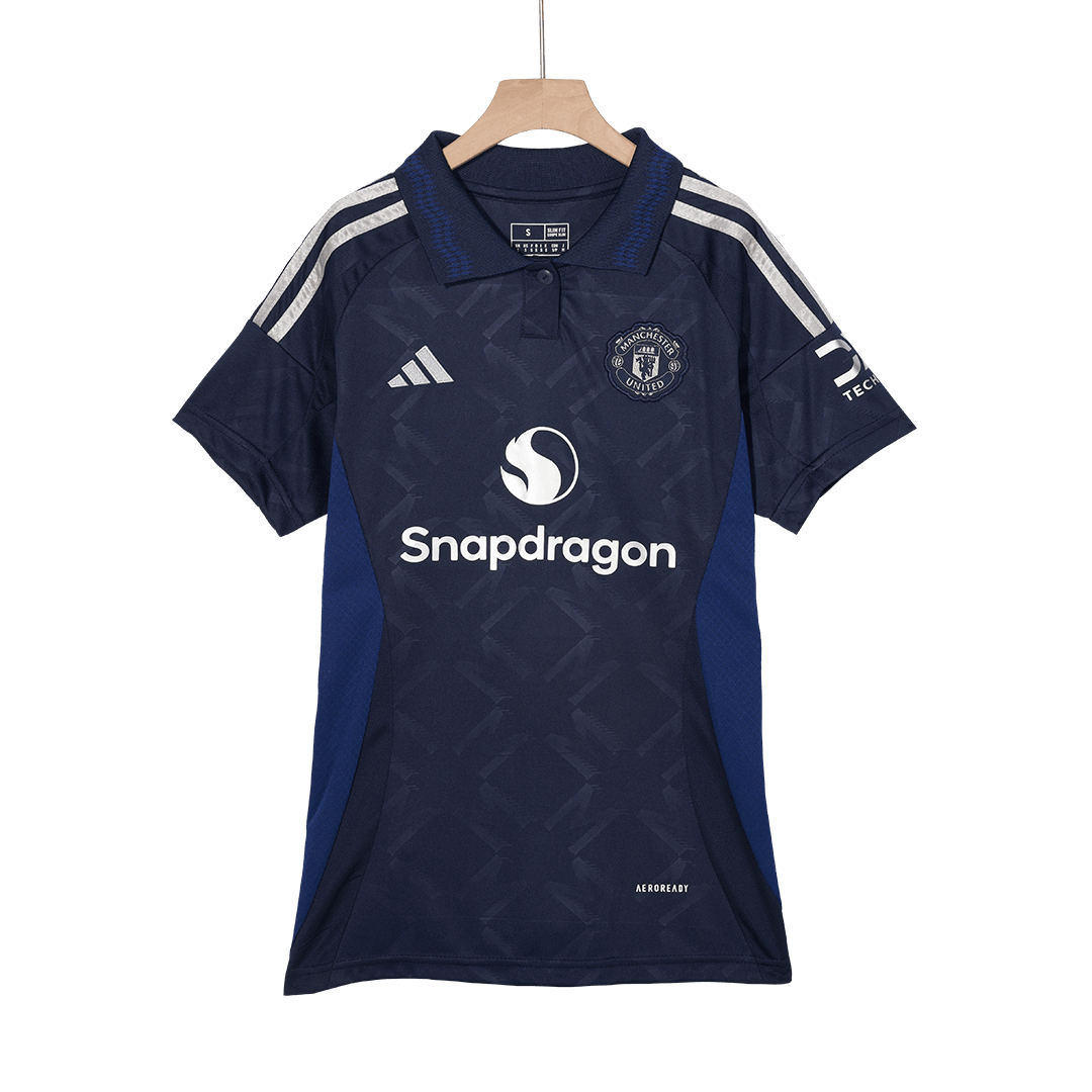 Manchester United Tröja 2024/25 Borta Mörkblå Dam