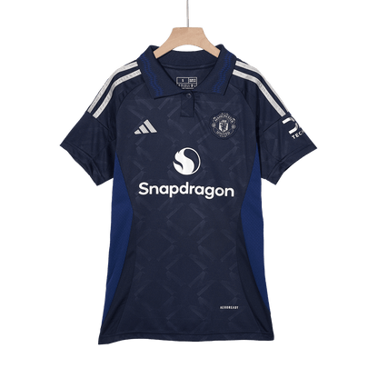 Manchester United Tröja 2024/25 Borta Mörkblå Dam-11
