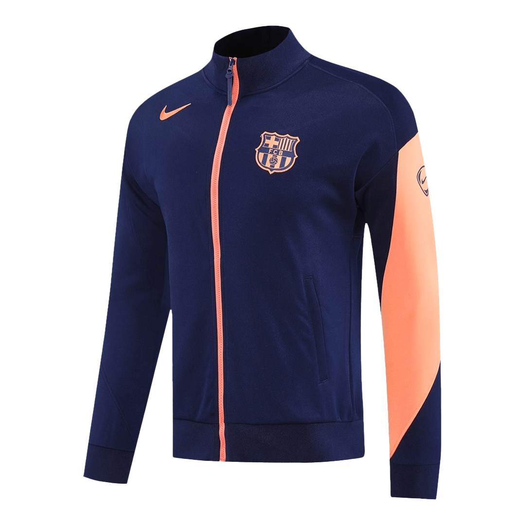 Barcelona Träningsjacka 2025/26 Marinblå & Orange-8