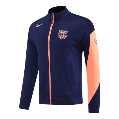 Barcelona Träningsjacka 2025/26 Marinblå & Orange-8