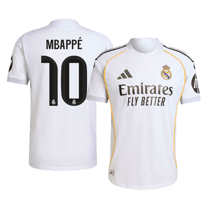 MBAPPÉ #10 Real Madrid Tröja 2025/26 Hemma Premium Vit