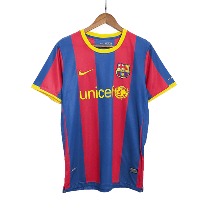 DAVID VILLA #7 Barcelona Hemmatröja 2010/11 Retro Tröja
 Röd & Blå-9
