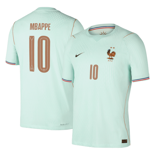 Frankrike Tröja MBAPPE #10 2026 Borta Autentisk Grön
